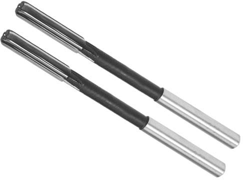 CoCud Chucking Reamer, 6mm Cutting Diameter H7, High Speed Steel Round Shank Reaming Drill Bit - (Applications: for Aluminum Iron Copper Plastic Wood), 2-Pieces