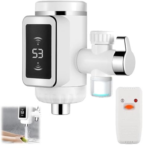 Opaeroo 110V/220V 3sec Instant Tankless Electric Hot Water Heater Faucet Kitchen Fast Heating Tap Water Faucet with LED Digital Display