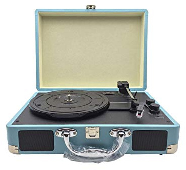 ROLTIN Altoparlante Radio Altoparlanti Domestici Custodia in Pelle Portatile Fonografo Altoparlante Bluetooth Grammofono retrò Giradischi Giradischi in Vinile Uscita Audio RCA 33/45/78 Giri/min