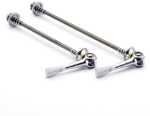 Schnellspanner Fahrrad Titaninum-Legierung ultra-light-Fahrrad Schnellspanner Mountainbikes Ti-Achsen-Spieß-Hebel vorne 100 hinten 130 / 135mm for MTB Bike-Hub Fahrrad Hinterachse(Color:Titanium)