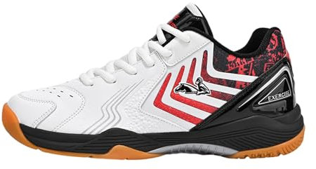 Badminton Hallenschuhe,Tischtennis Schuhe Herren,Atmungsaktiv Badminton Schuhe,Tischtennis Turnschuhe,Badminton Schuhe FüR Frauen,Rutschfeste Damen Pickleball Turnschuhe Squash Tennis Schuhe