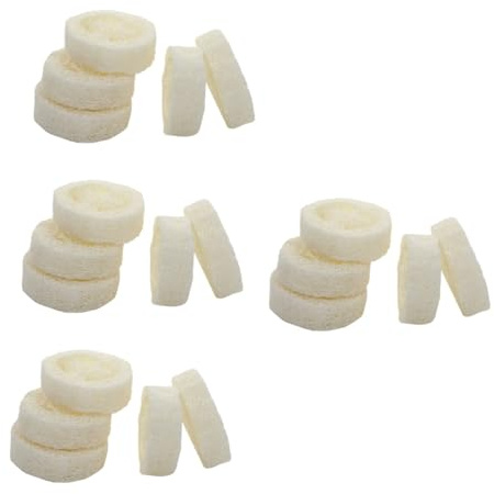 GOOHOCHY 20piezas Estropajos De Luffa Natural Para Ducha y Cocina De Almohadilla Para Jabón Base De Jabón y Función De Drenaje Para Limpieza y Almacenamiento