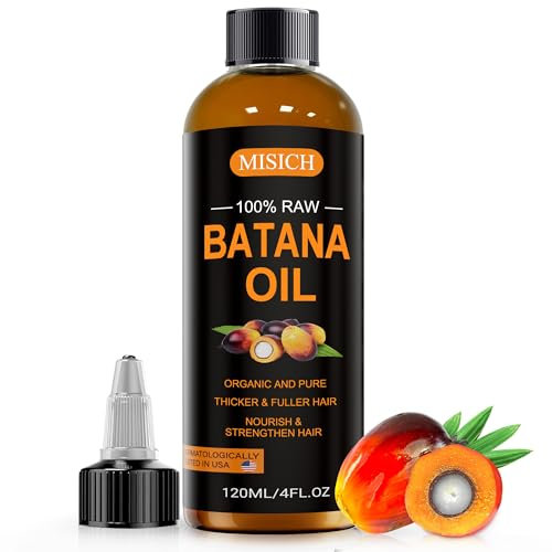 MISICH Raw Batana Oil for Hair Growth, 100% Natural Organic Botana Oil for Men & Women, Pure, Unrefined, Enhances Thickness, Prevent Hair Loss