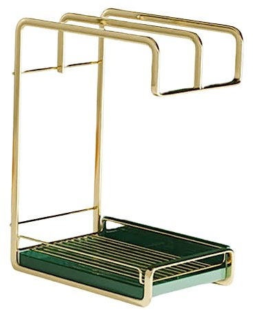 MAGICLULU Practical Wall-Mounted Sink Drain Rack Dish Drying Rack Iron Easy Install Multi-Function Kitchen Accessory
