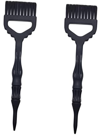 IWOWHERO 2 Peines Para Teñir El Cabello De Nailon Grandes Negros, Herramienta Profesional Para Peluquería, Prácticos Secado Rápido, Uso Salones y Hogar