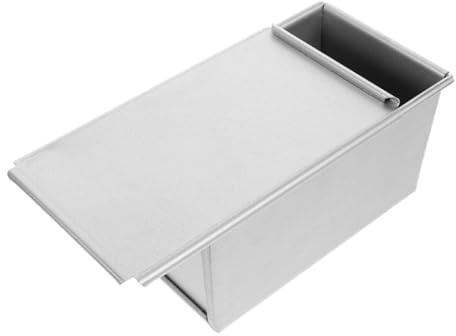 Ciieeo Caja De Aluminio Para Tostadas Molde Metálico Tapa Antiadherente Para Hornear Pan El Horno