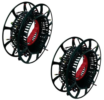 Shop4allsorts 2 x christmas string light storage wheel - light holder - wind up reel - cable storage organizer