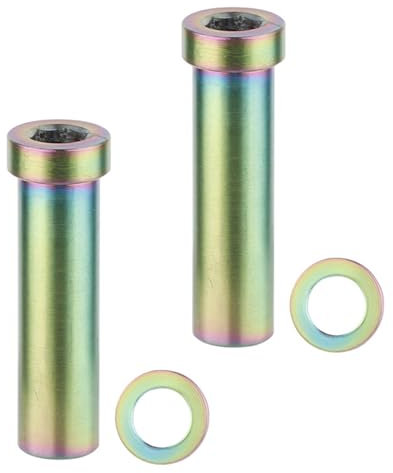 2 tuercas fijas de freno C para bicicleta de carretera, tuercas pivotantes con arandela, aleación de metal, tuercas de pinza C duraderas