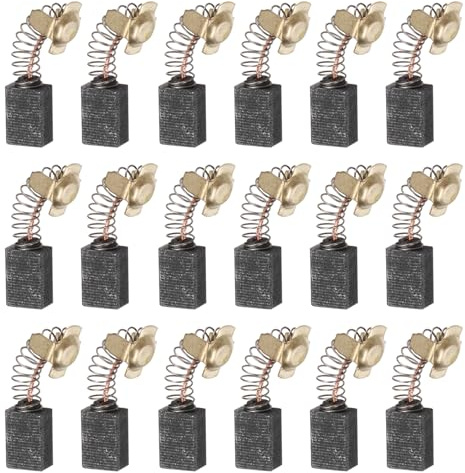 QUARKZMAN 20pcs Escobillas de Carbón Kit 15x7x11mm Cepillo de Carbono | Carbón Brushes, Herramienta Eléctrica, para Motor, Repuesto para Reparación, Taladros Percutores Sierras Crculares