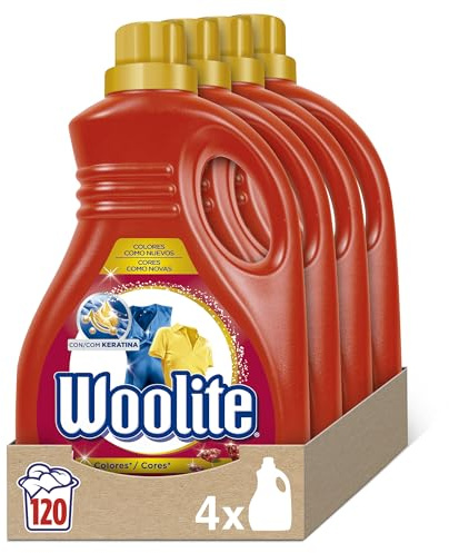 Woolite Detergente en Gel para Ropa de Color 30 Dosis - Paquete de 4