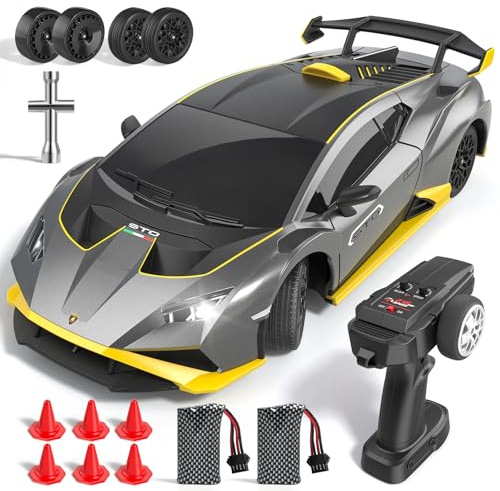 Lamborghini Remote Control Cars for Boys Age 6+, 1:18 RC Drift Car 35KM/H