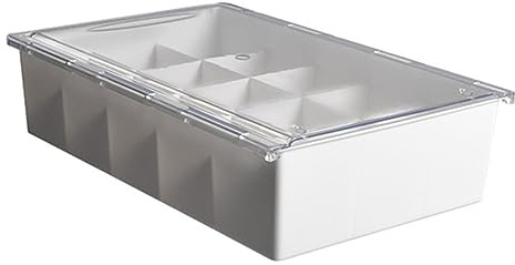 BAZEITFLOW Organizer Intimo 15 Scomparti Trasparente, Organizer Underwear per Casa, Scatola Coperchio in Pp per Biancheria e Piccoli Oggetti
