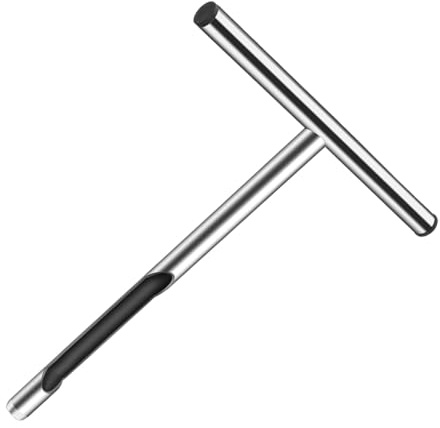 VICASKY Campionatore per prelievo terreno Acciaio 304 con manico a T Strumento portatile per analisi del terreno prato e cura giardino resistente e facile da usare