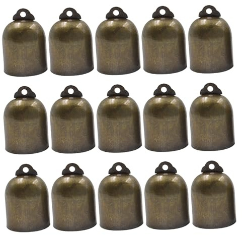 WEKAMOS 20 Pezzi Campanellini in Ottone Vintage Piccoli Campane in Rame per Fai da Te Decorazioni Natalizie e Artigianato Campane per Albero di Natale e Campanelli da Vento