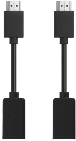 WEGLOK Câble d'extension HDMI, 2 Pièces, Rallonge de Câble HDMI Male Femelle, Highspeed avec Ethernet, 4K Prolongateur HDMI Mâle Femelle pour TV Stick
