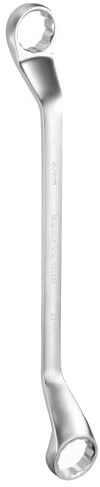 QUARKZMAN Abgewinkelter Extra Langer Ringschlüssel 30 x 32 mm Metrisch 12 Punkt 75 Grad Abgewinkelt Doppelendiger Ringschlüssel Kohlenstoffstahl Poliert Lange Schraubenschlüssel Werkzeuge