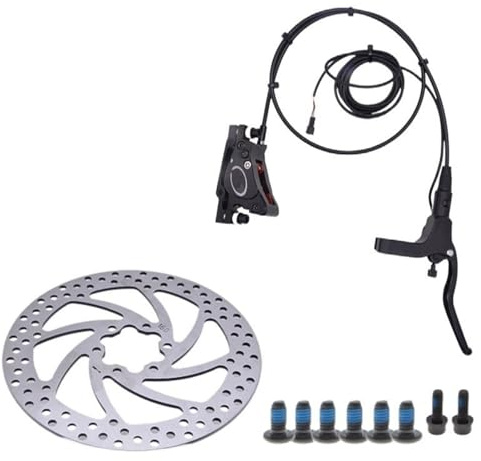 Bakre rullbromssats 12 tums 14 tums cykel MTB Hydraulisk skivbromssats aluminiumlegering cykel skoter Power Control Shifter(Black SM Front Brake)
