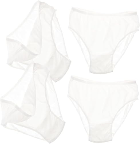 Graviditetsunderkläder Set 4 delar Bärbara bomullstrosor for kvinnor Postpartum Resespa Absorption Vit/5582