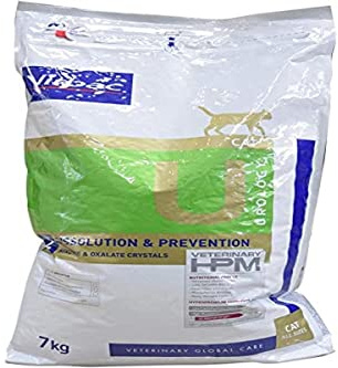 Virbac Vet HPM Diet U2 Urology Alimento para gatos, disolución y prevención – 7 kg