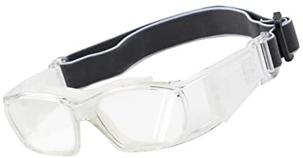 EnzoDate Vintage Basketball Glasses Slimfit Protective Safety Sports Goggles (Transparent)