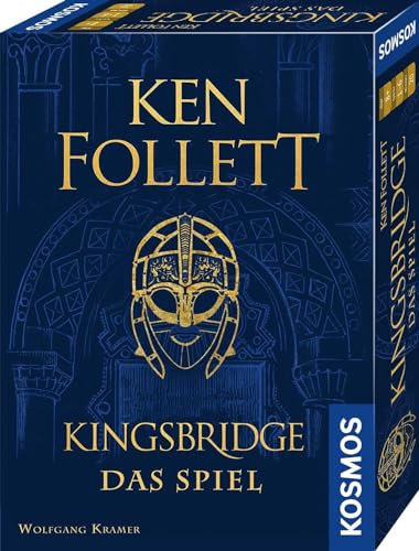 KOSMOS 682095 Ken Follett - Kingsbridge - Das Spiel, Kartenspiel zum Roman des Erfolg-Autors, Gesellschaftsspiel ab 10 Jahre, für 1-5 Personen, mit einfachen Regeln