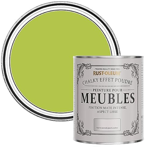 Rust-Oleum weiß Möbel- und Sockelleistenfarbe Kreidefarbe - Limette 750ml