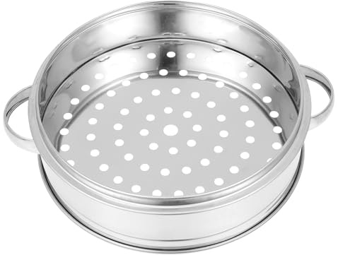 DOITOOL Stainless Steel Steamer Basket 8.66In Food Steaming Basket with Even Drainage Holes Lightweight Veggie Steamer Insert for Pot Cooking Seafood Dumplings and More
