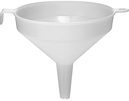 Browin 350010 Funnel Diameter 10 cm, Funnel for Alcohol, Capacity of 220 ml, for Filling Bottles, Wine, Beer, Safe Material, White