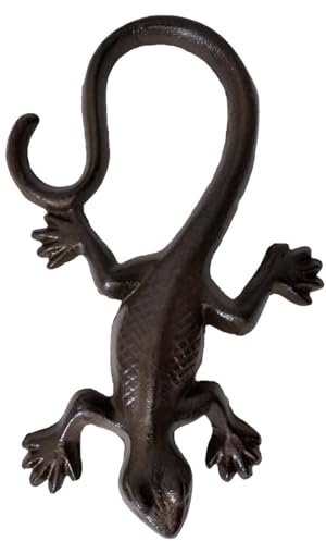 Grande Salamandra in ghisa, 16 x 8 cm