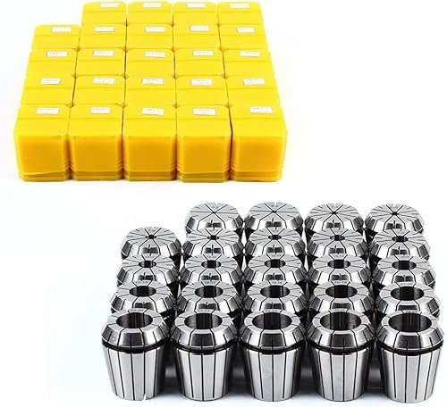 24 Pcs ER40 Industrielle Précision Précision Ordinateur Commande Numérique Ressort Collet Set ER40 Collet Set Collet Chuck Convient Fraiseuse Machine Outil Accessoires