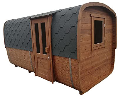 Generisch Sauna Gartensauna Saunahaus NEU Thermoholz 4 m für bis zu 6 Persohnen Großen Aufenthaltsraum