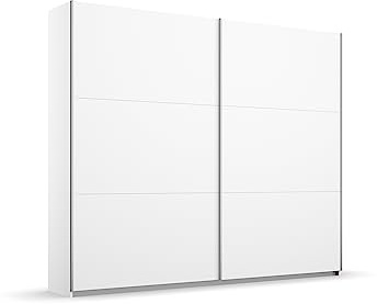 Rauch Möbel Aurelio, Schwebetürenschrank, Farbe Weiß, Breite 218 cm | Kleiderschrank mit Schwebetüren, Schiebetüren, 2-türig, für Schlafzimmer, Kinderzimmer, Wohnzimmer, Gästezimmer, Garderobe