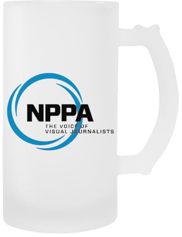 New Nppa Shutter Swirl Logo Glas-Bierbecher Mit Henkel
