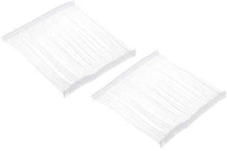 QUARKZMAN 2000 Stück Standard Heftfäden für Etikettierpistolen, 100mm Kunststofffäden für Anhänger, Schilder & Preisetiketten, Transparent