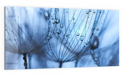 DEQORI Glasbild Acrylglas | Motiv Pusteblumenperlen | horizontal einteilig 100x50 cm | schöne Dekoration | Wandbild für Wohnzimmer, Schlafzimmer, Flur & Küche | moderne Wanddeko