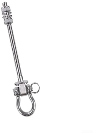 SPORTARC Crochet de balançoire lourd en acier inoxydable pour balançoires, sacs de sable, supports de squat de gym et chaises suspendues (150 mm)