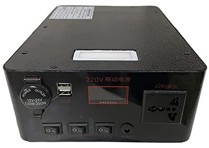 IYUESQ Estación de energía portátil Externa de 220 V, 300 W, 500 WH, generador de energía Solar para Acampar al Aire Libre (Color: 300 W, 400 WH, tamaño: 220 V)