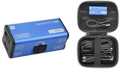 Sipeed NanoKVM-USB Operations Maintenance Server Tool Kit, Multi-Device Collaboration, Finger-Sized 4K USB KVM for Server SBCs, Mini 1080P Video Switcher Capturer, 4K HDMI in/Loop Out (KVM Full Kit2)