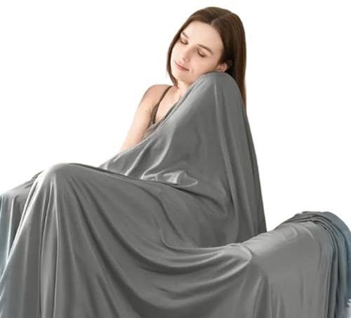 Generico Coperte Rinfrescanti per Dormire - Plaid Morbido Leggero Per L'Estate - Biancheria da Letto Lavabile per Viaggi, Escursionismo e Uso Quotidiano