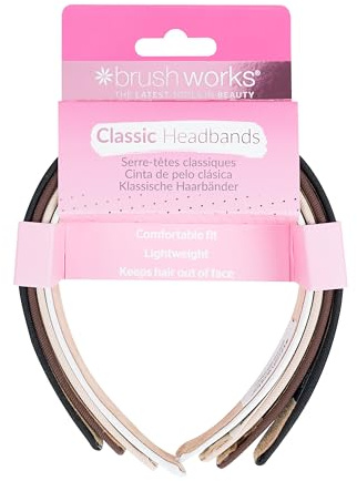 Brushworks Classic Headbands - 4 Pack