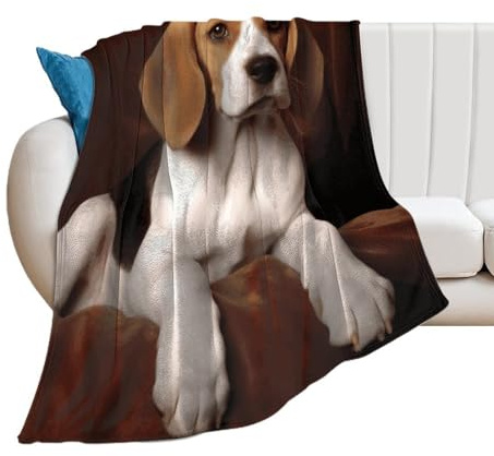 Weiche, gemütliche, weiche Decken für Damen, Überwurf, Bettdecke, Haustier, Hund, Beagle, warm, dekorativ, flauschige Decke für alle Jahreszeiten