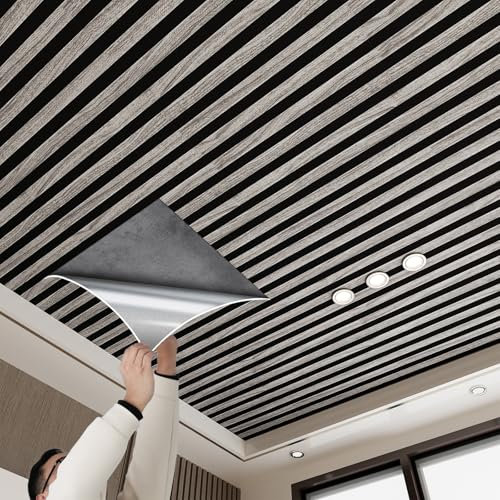 Pannelli Soffitto Boiserie Parete Pannelli Di Rivestimento Autoadesivi Per Soffitti 3D, Decorazioni Per Soffitti Impermeabili Per Soggiorno/ Camera Da Letto/ Ufficio, Rivestimento Per Pareti(8 pack)