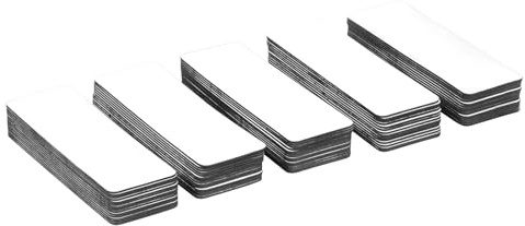 54 Stück Magnet-Etiketten 8 x 3 CM, Magnetstreifen Beschreibbar, Löschbarer Wiederverwendbarer Magnete, Weiß Abwischbare Magnetschilder für Whiteboards, Kühlschränke, Magnettafeln
