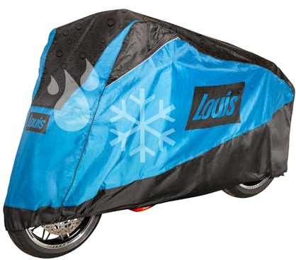 Louis Superior Motorrad Abdeckplane Outdoor, wasserdichte Motorradplane, UV-Schutz, Frostbeständige Roller Abdeckung, Reißfeste Motorradabdeckung Outdoor, Größe M
