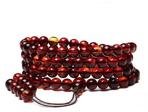 10mm Baltic Stone Butterscotch Röd 108 Beads Armband Rounds Fashion