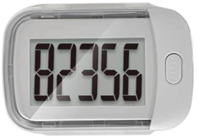Compteur de pas avec clip arrière et grand écran LCD pour les amateurs d'activités sportives de plein air Podomètre numérique portable à simple pression ABS