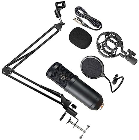 HEMOTON 1satz USB Kondensatormikrofon Für Musikaufnahme Und Podcasting Plug-and-Play Design Für Und Broadcasting Mit Einstellbarem Lautstärkeregler Cardioid Pickup Für Klare