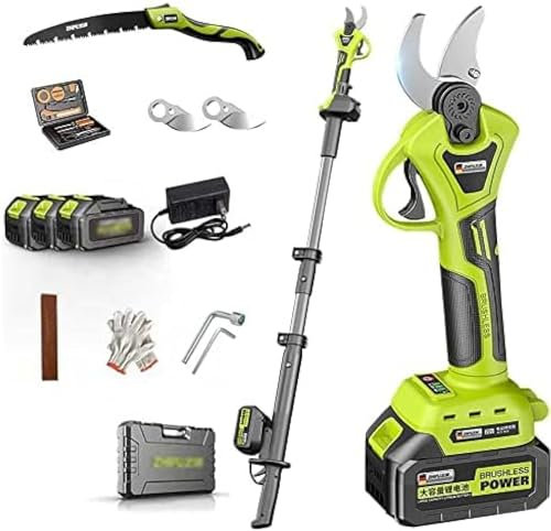 Cesoie elettriche professionali per potatura Tagliaerba elettrico per rami Potatore per alberi alimentato a batteria e senza fili con motore brushless