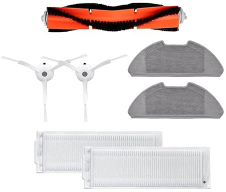 YUYUEMI Replacement Parts Accessories Kit for Xiaomi Mi Mop 2 Pro/Mop 2 Lite/MJST1S Robot Vacuum,Main Side Brush Filter Mop Pad Cleaning Tool Spare Parts for Home Floor Cleaning (Set 1)