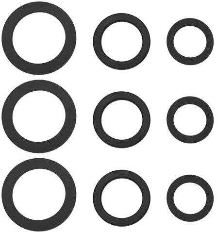 OTOTEC 30Pcs Pipeline Seal Rubber Kitchen Sink Rubber Washer Shower Head Flat Washer for Garden Watering Adapter Connecting Pipe